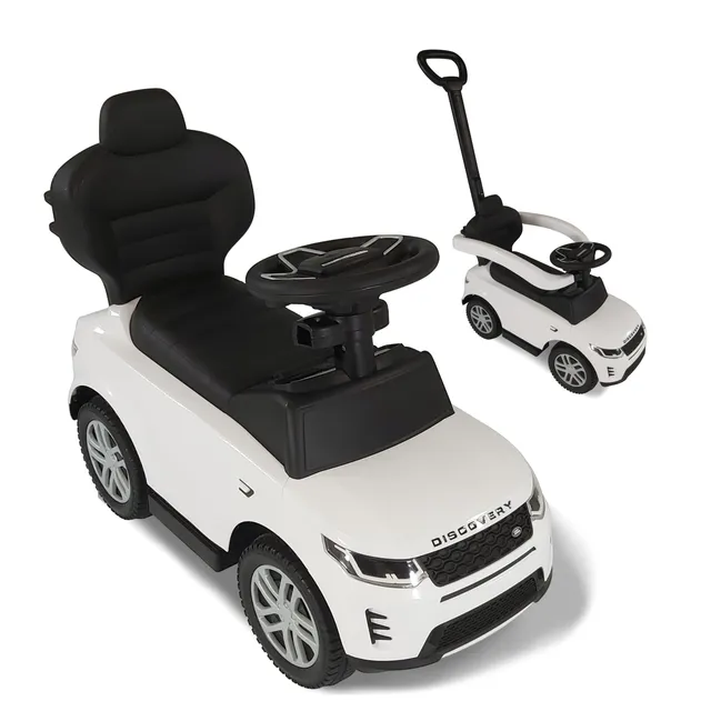 lemodo-land-rover-discovery-rutschauto-ab-1-jahr-wei-mit-schiebestange image 1