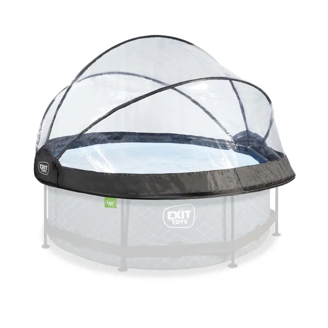 exit-toys-eco-pool-dome-eco-244-cm-transparent-f-r-rundpool-240-255-cm image 1