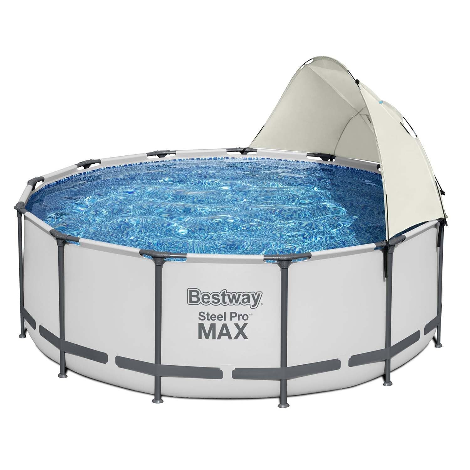 lemodo-bestway-flowclear-sonnenschutzdach-58681-f-r-stahlrahmenpool-305-549-cm image 1
