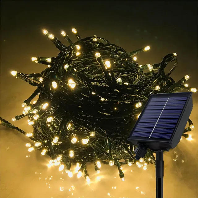 fivmen-solar-lichterkette-aussen-100-m-mit-1000-led-warmwei image 1