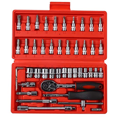 p-k-46-teiliger-knarrenkasten-1-4-zoll-steckschl-sselsatz-im-werkzeugkoffer image 4