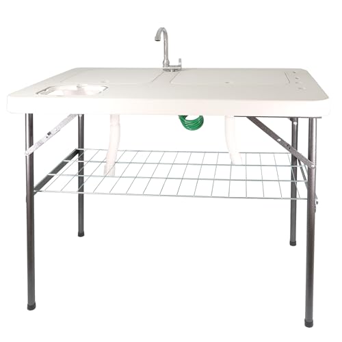 lemodo-klappbarer-filetiertisch-mit-2-sp-lbecken-mobile-camping-sp-le-outdoor image 8