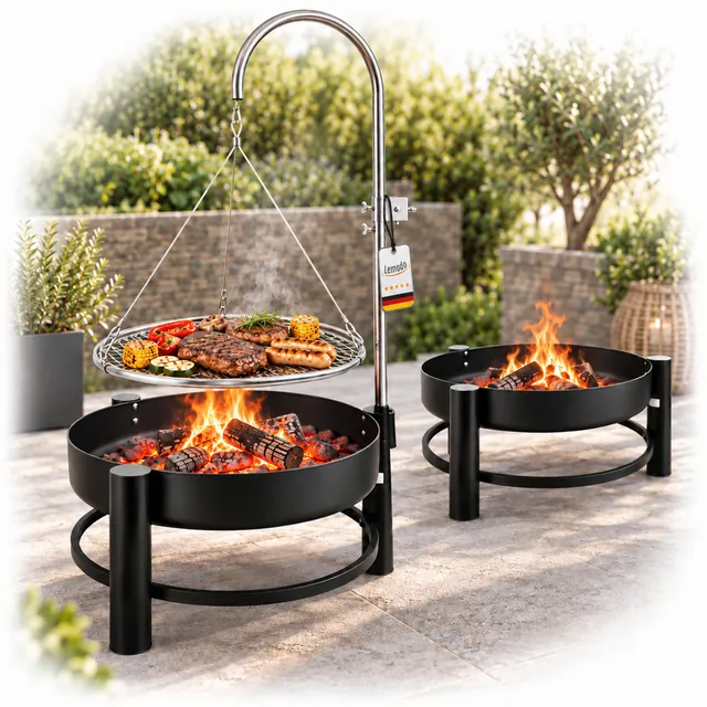lemodo-schwenkgrill-holzkohlegrill-grillrost-55-cm image 1