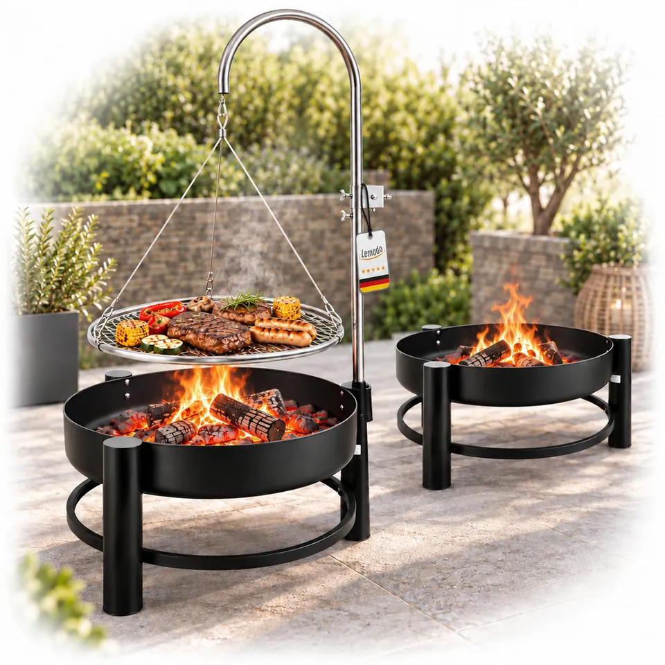 lemodo-schwenkgrill-holzkohlegrill-grillrost-55-cm image 1