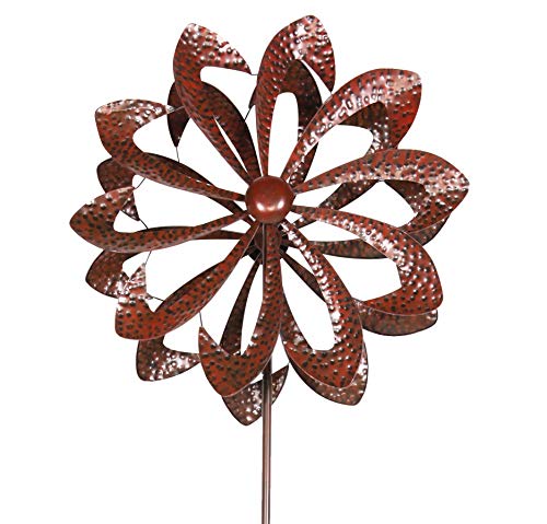 lemodo-lex-xl-doppel-windrad-62-cm-metall-antik-kupfer image 3