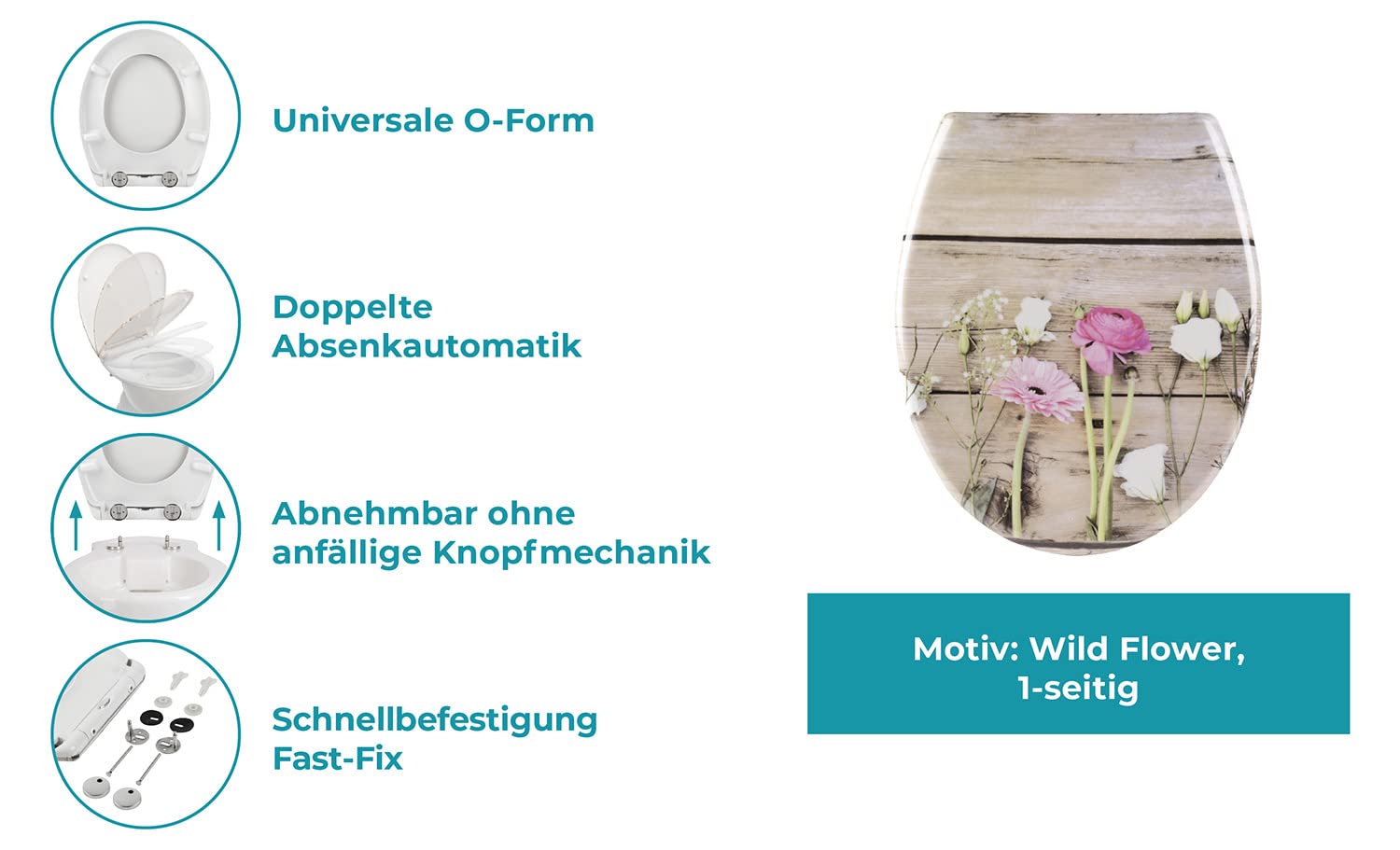 calmwaters-wild-flower-wc-sitz-blumen-motiv-mit-absenkautomatik-duroplast image 2