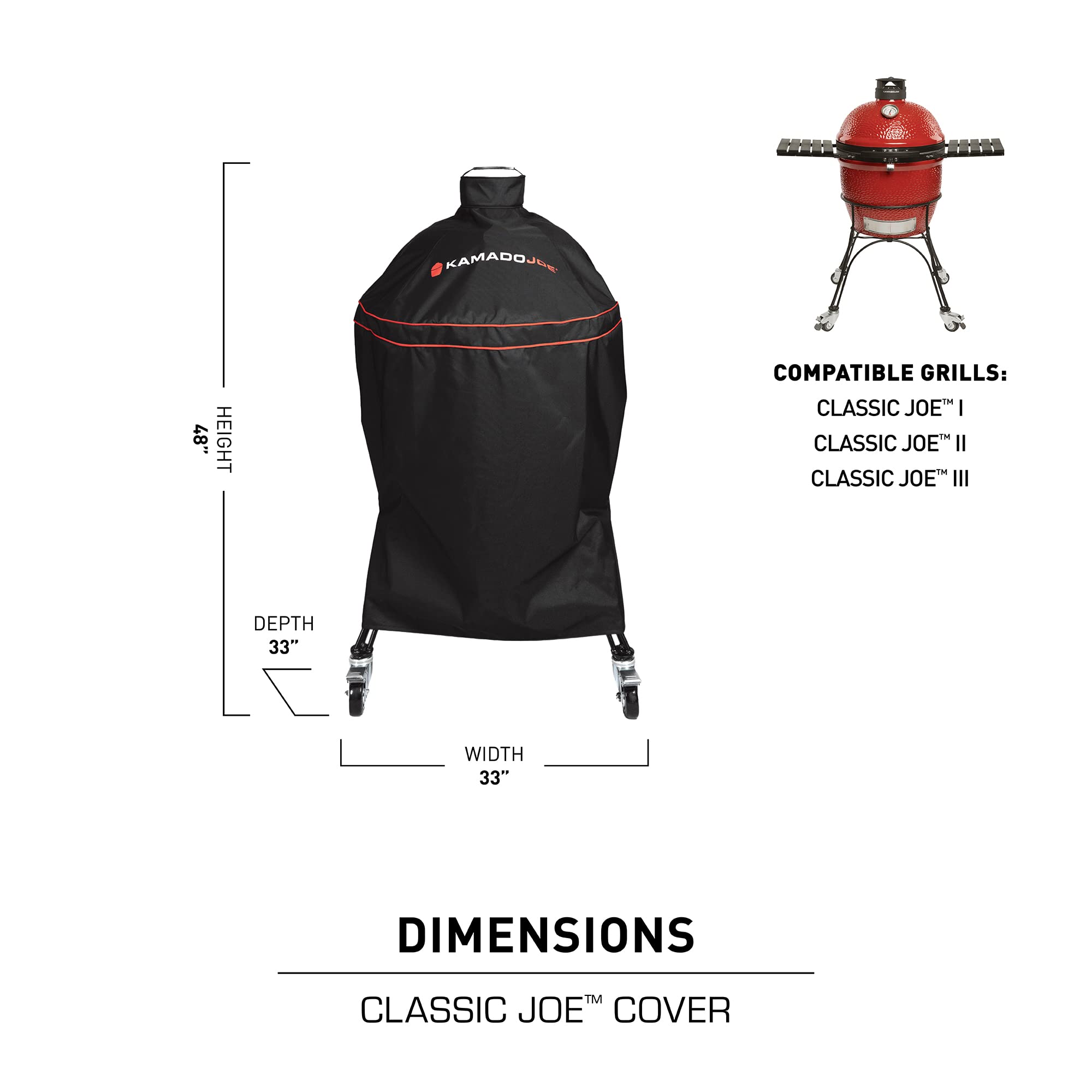 kamado-joe-classic-joe-grillabdeckung-18-zoll-schwarz image 5