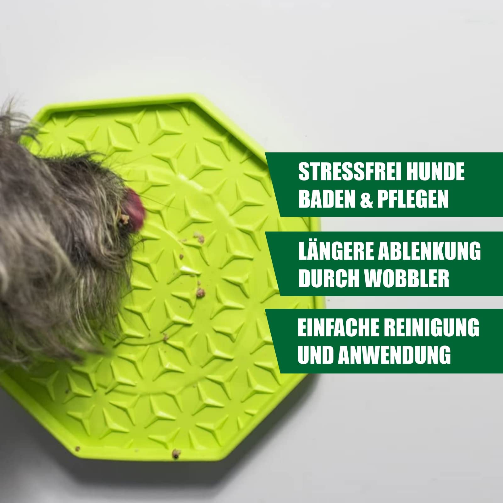 lemodo-ladi-mat-leckmatte-hund-katze-hellgr-n-8-eckig-25-cm-silikon-mit-wobbler- image 5