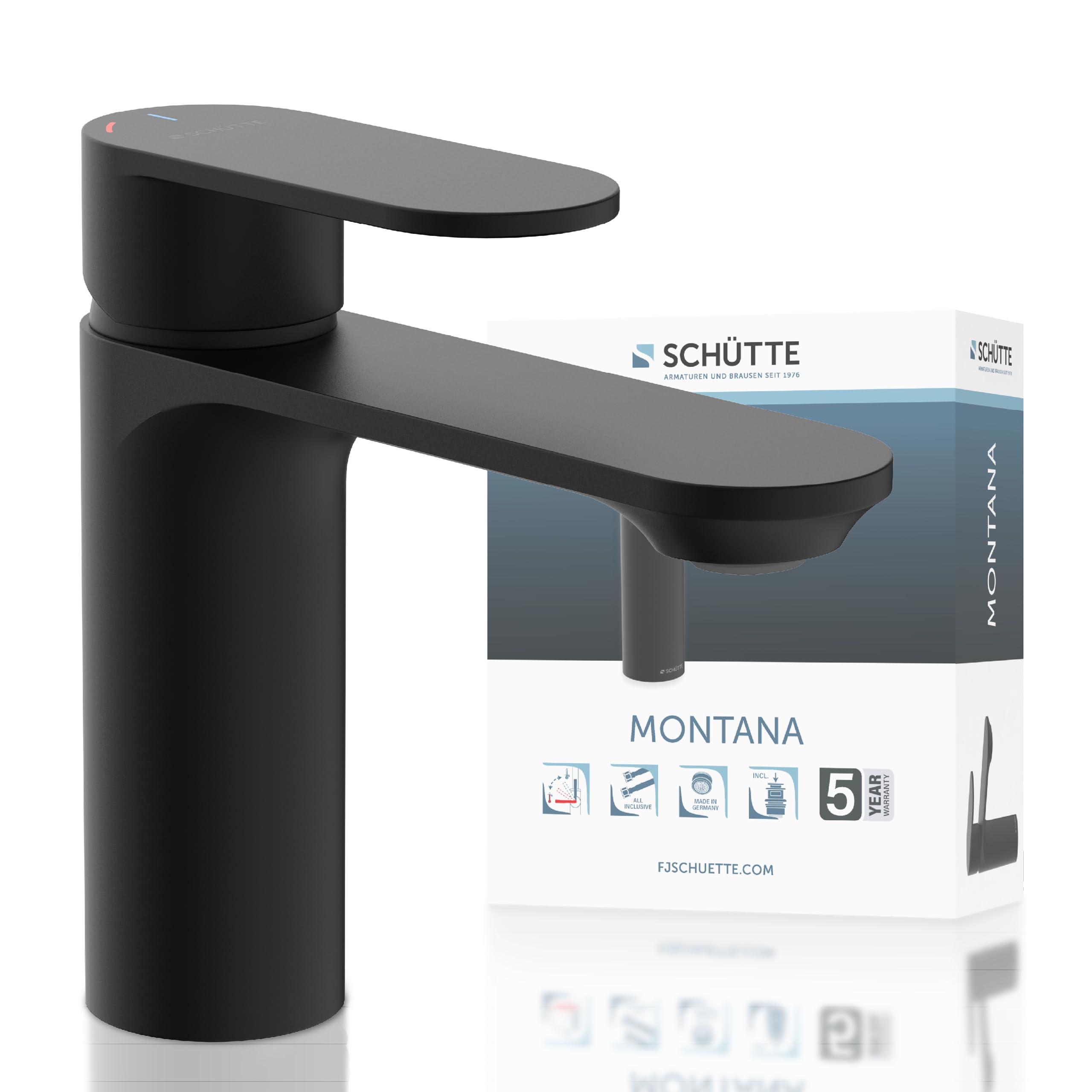 sch-tte-montana-waschtischarmatur-schwarz-mit-ablaufgarnitur image 1