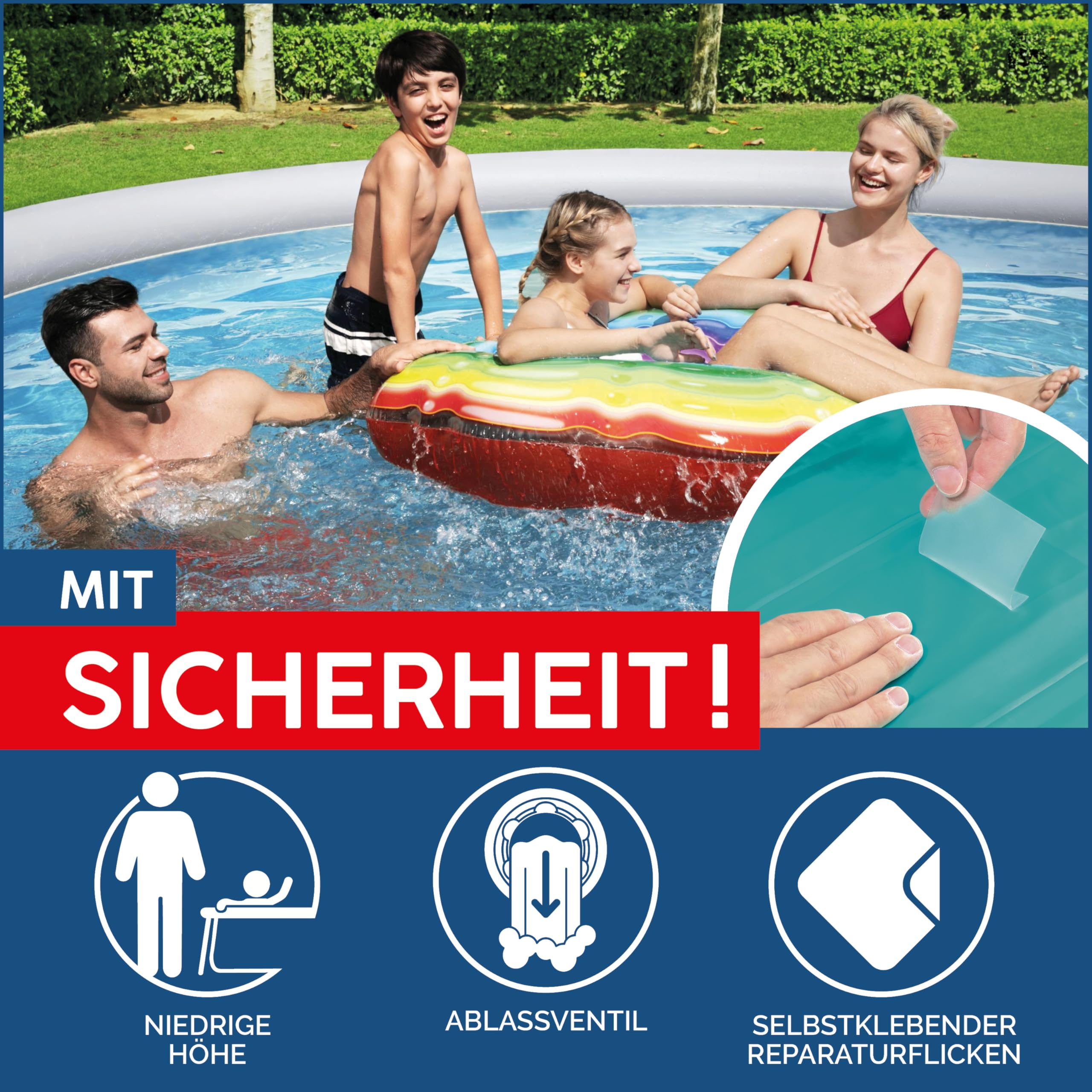 bestway-fast-set-aufstellpool-set-396x84-cm-rattan-schiefergrau-mit-filterpumpe image 7