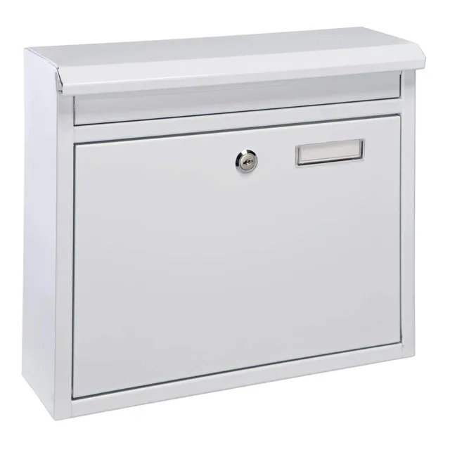 haushalt-international-briefkasten-metall-wei-din-a4-60602 image 1