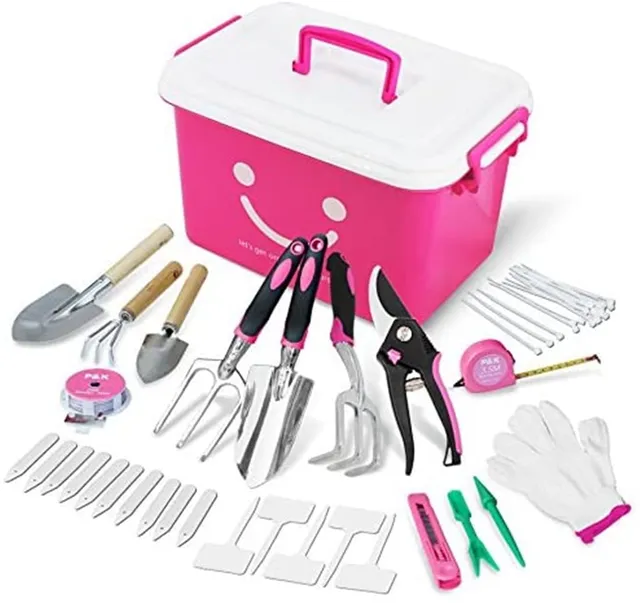 p-k-garten-und-balkonset-pink-mit-box-und-zubeh-r image 1