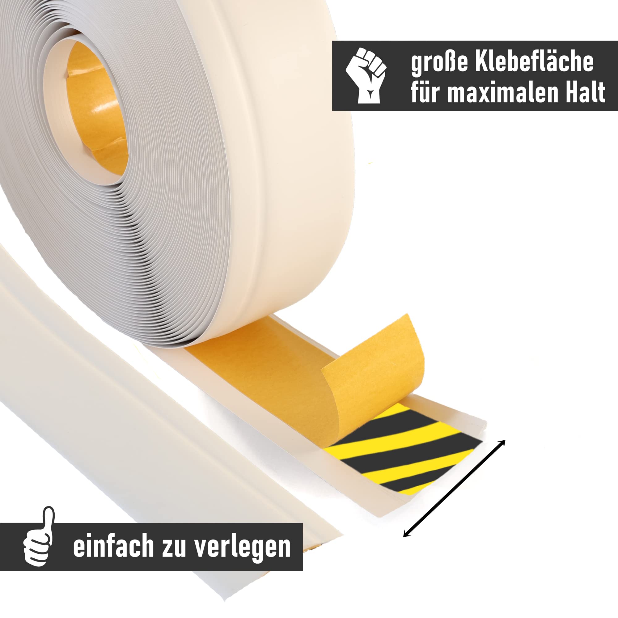 lemodo-sockelleiste-selbstklebend-5-m-wei-50-x-15-mm-weichsockelleiste-pvc image 5
