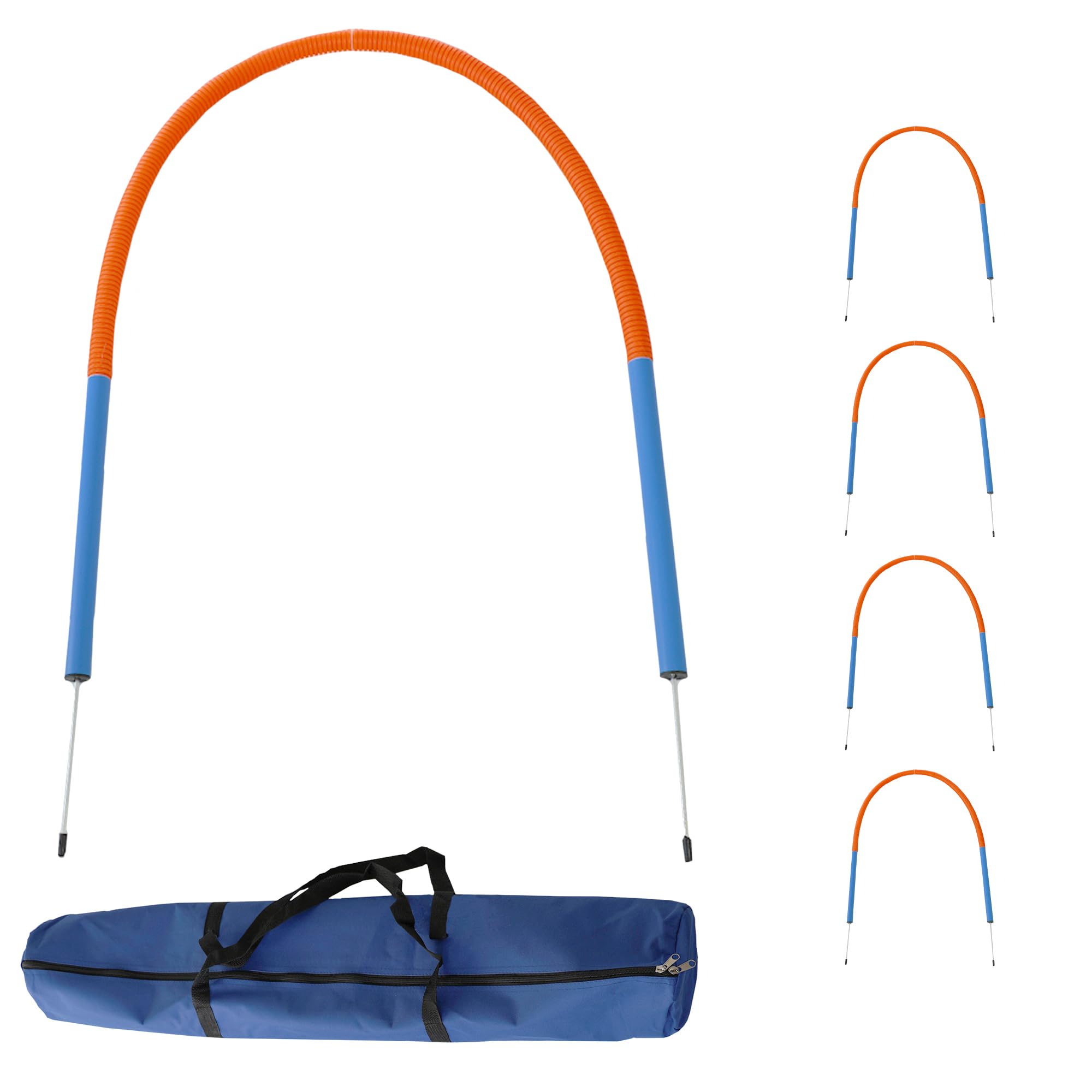 lemodo-hoopers-set-4-b-gen-agility-steckh-rden-mit-tasche-hundetraining image 1