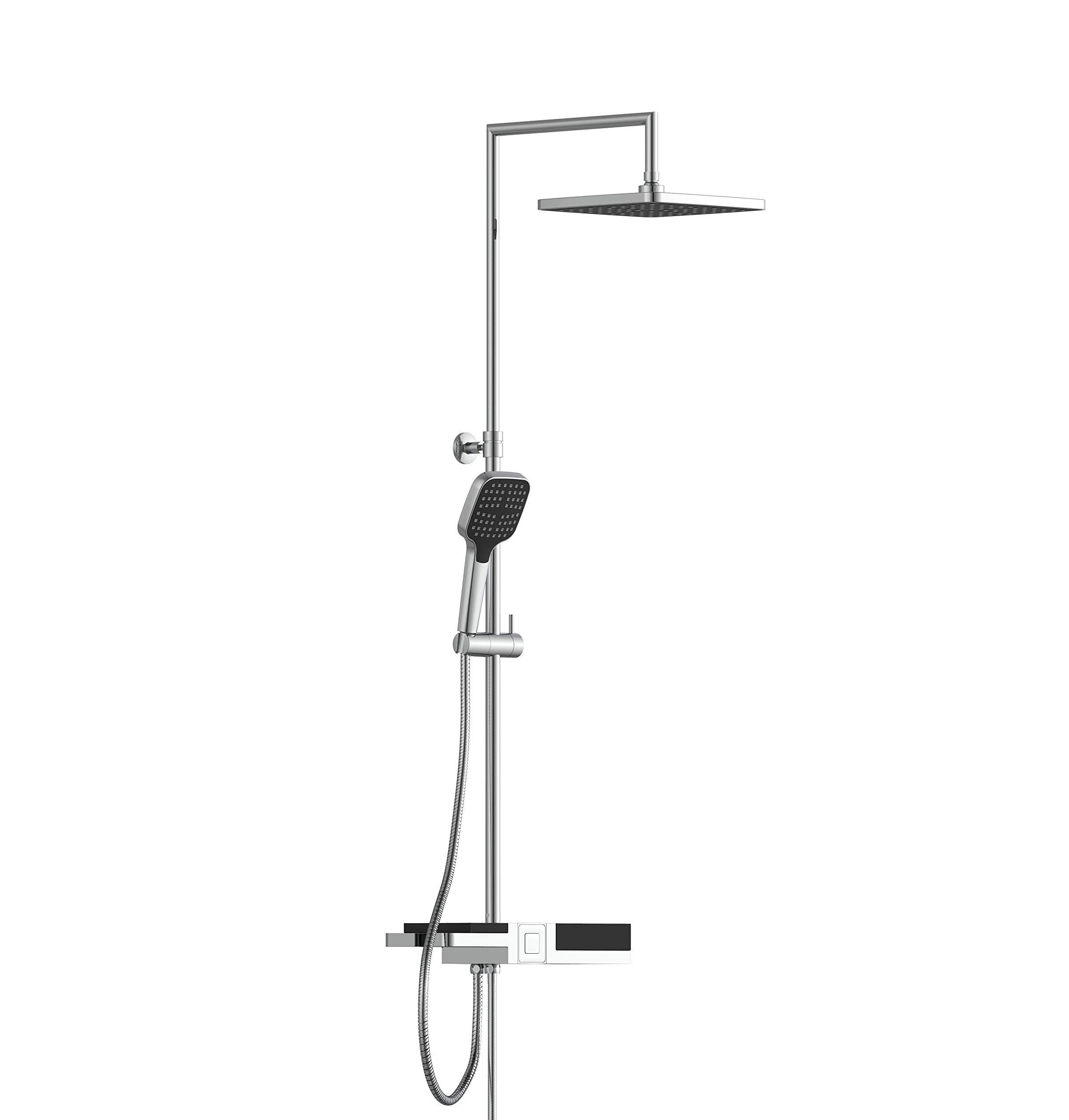 sch-tte-blueperl-duschsystem-ohne-armatur-22-5x22-5-cm-mit-ablage-chrom-schwarz image 6