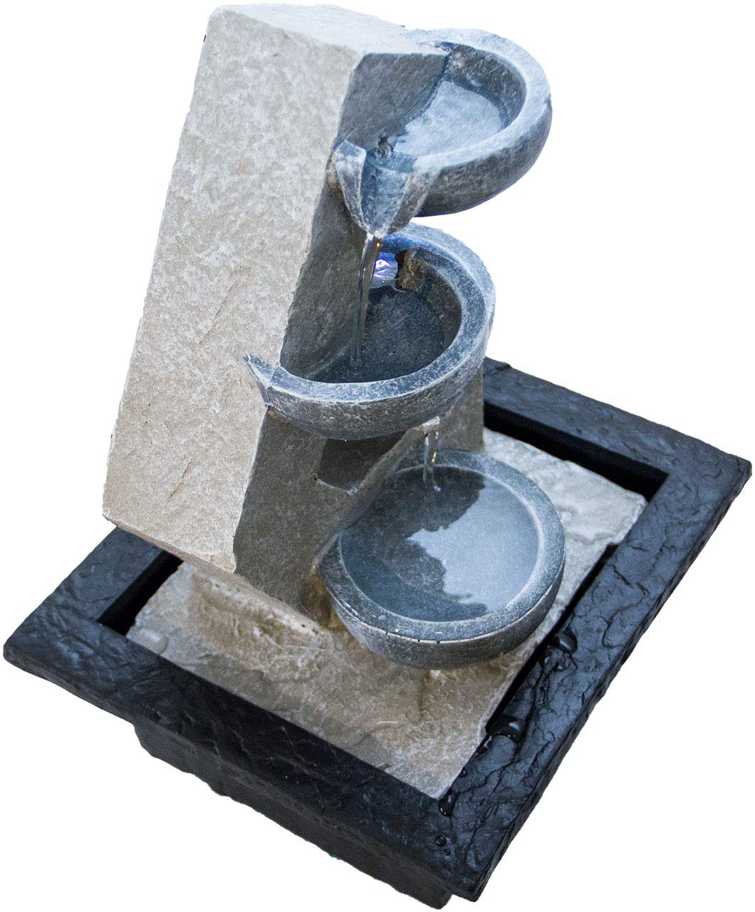 lemodo-zimmerbrunnen-tischbrunnen-beton-optik-mit-led-und-pumpe image 8
