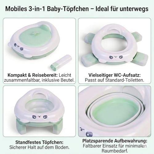 p-k-tragbarer-t-pfchensitz-2-in-1-faltbar-gr-n-wei image 8