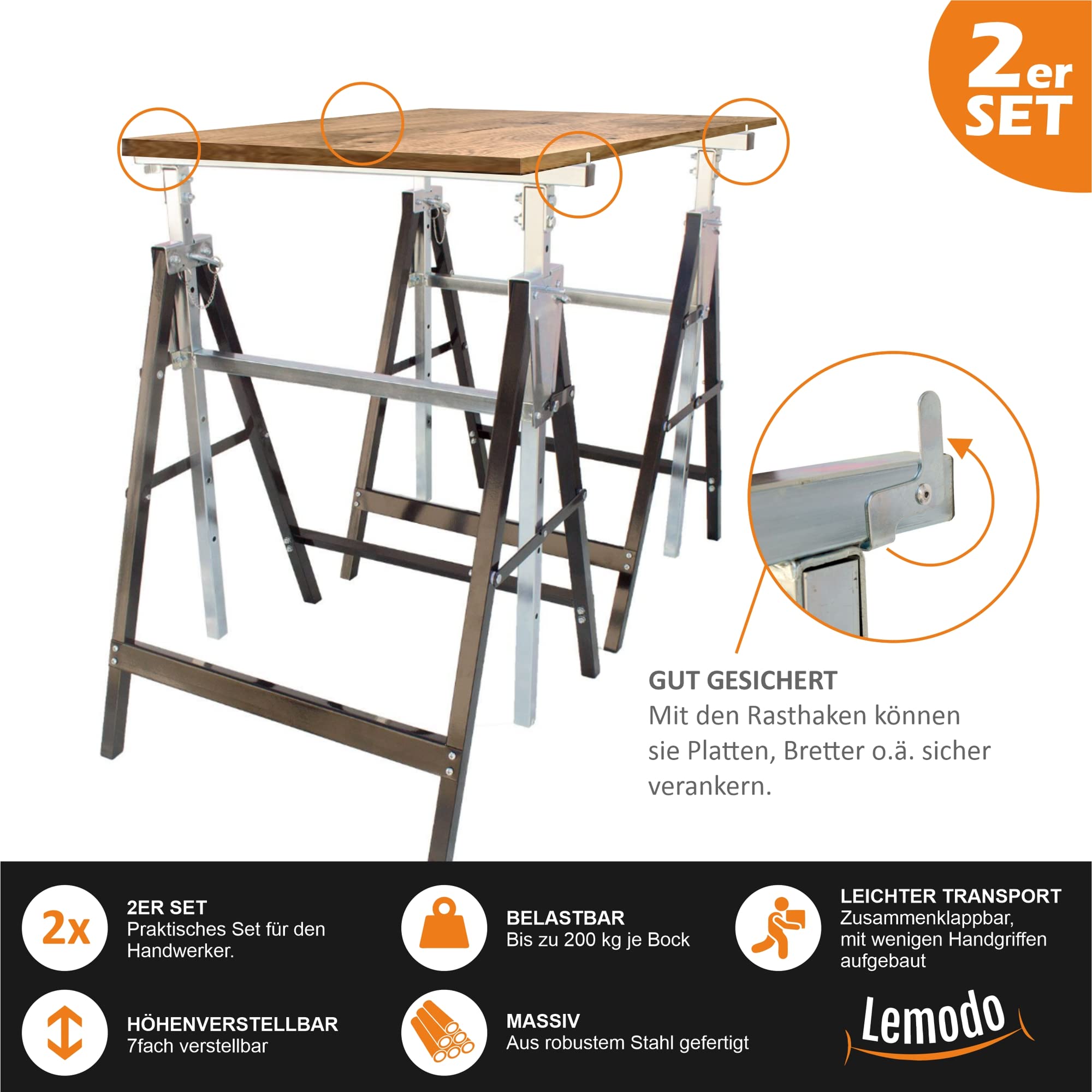 lemodo-arbeitsbock-2er-set-stahl-h-henverstellbar-80-130-cm image 6