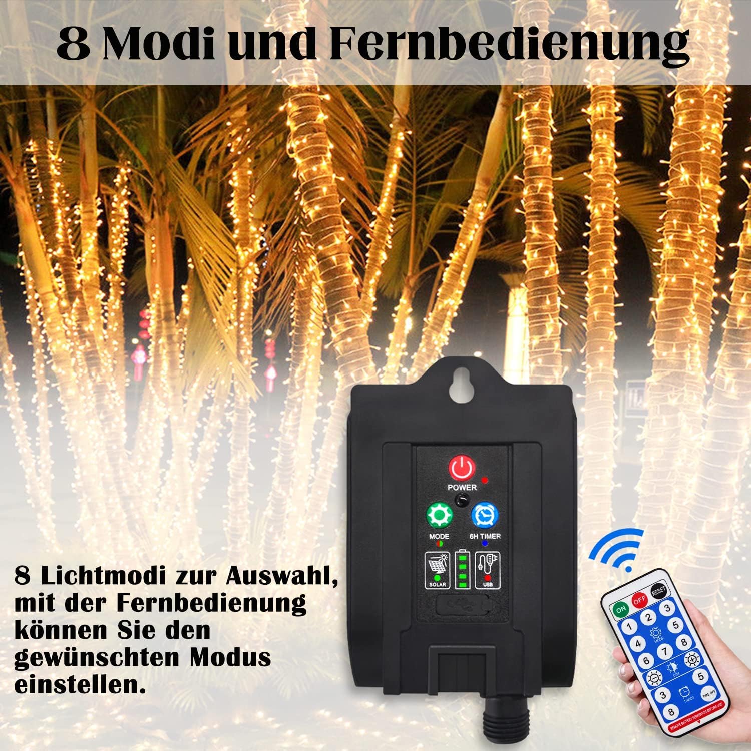 fivmen-solar-lichterkette-aussen-100-m-mit-1000-led-warmwei image 4
