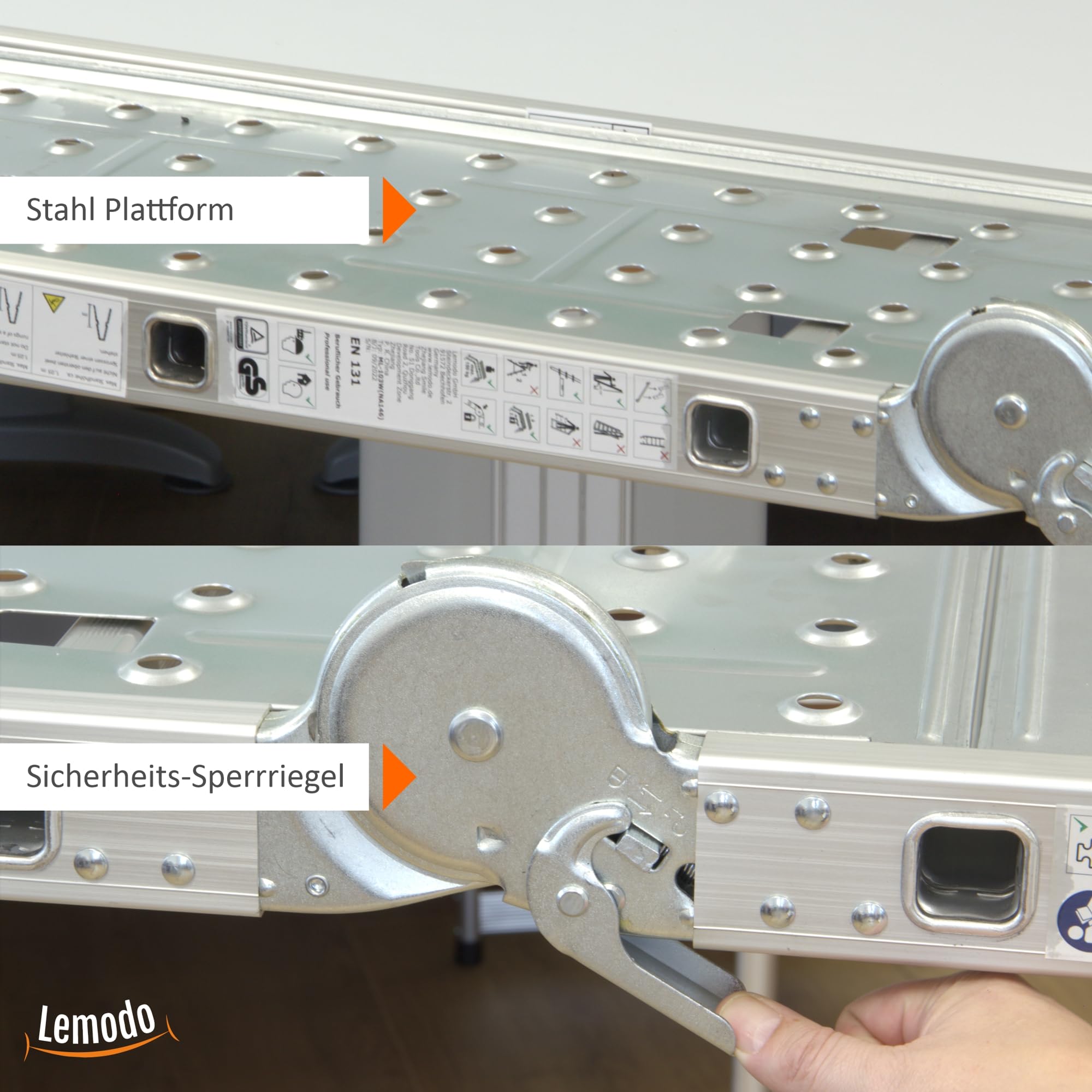 lemodo-alu-multifunktionsleiter-4x3-sprossen-356-cm-klappbar-bis-150-kg image 5