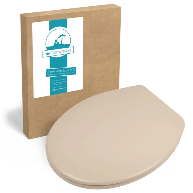 calmwaters-wc-sitz-essential-soft-beige-bahamabeige-duroplast-mit-absenkautomati image 1