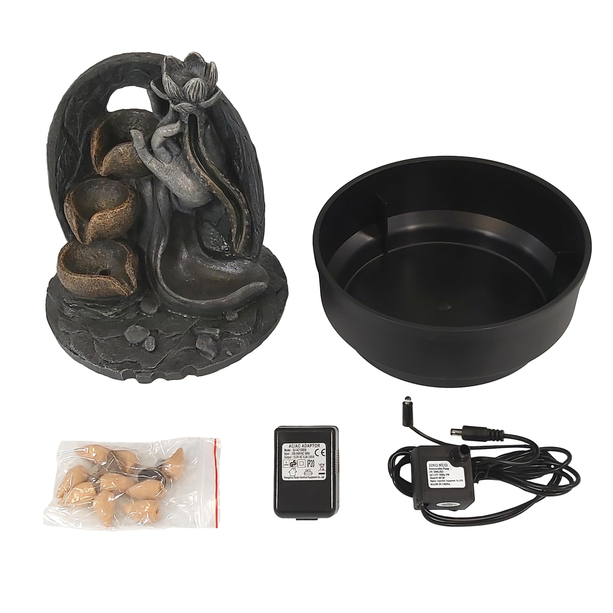 lemodo-zimmerbrunnen-lotus-tischbrunnen-mit-led-und-r-ucherwasserfall image 7