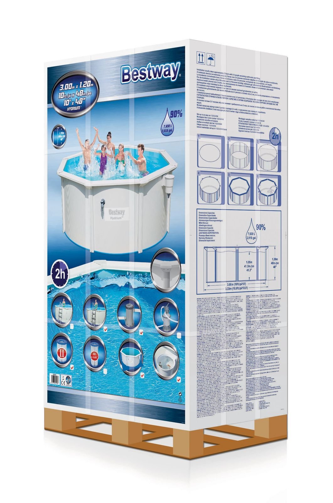 lemodo-hydrium-stahlrahmenpool-set-300-x-300-x-120-cm-7630-l image 3