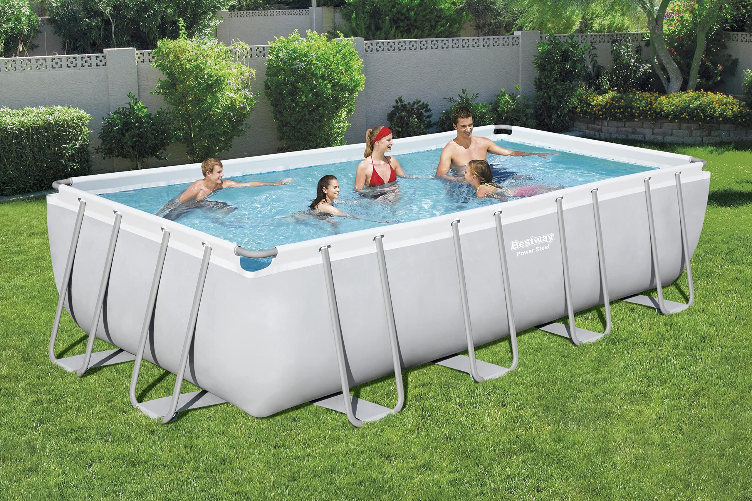 lemodo-bestway-power-steel-frame-pool-set-549x274x122-cm-eckig-mit-sandfilter image 2