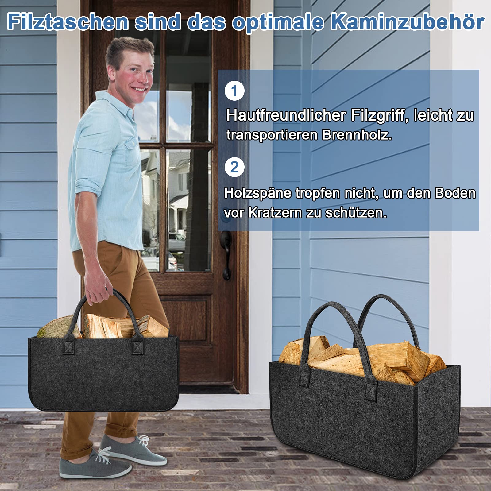 fivmen-filzk-rbe-4er-set-50x25x25-cm-dunkelgrau-mit-griffen-faltbar image 5