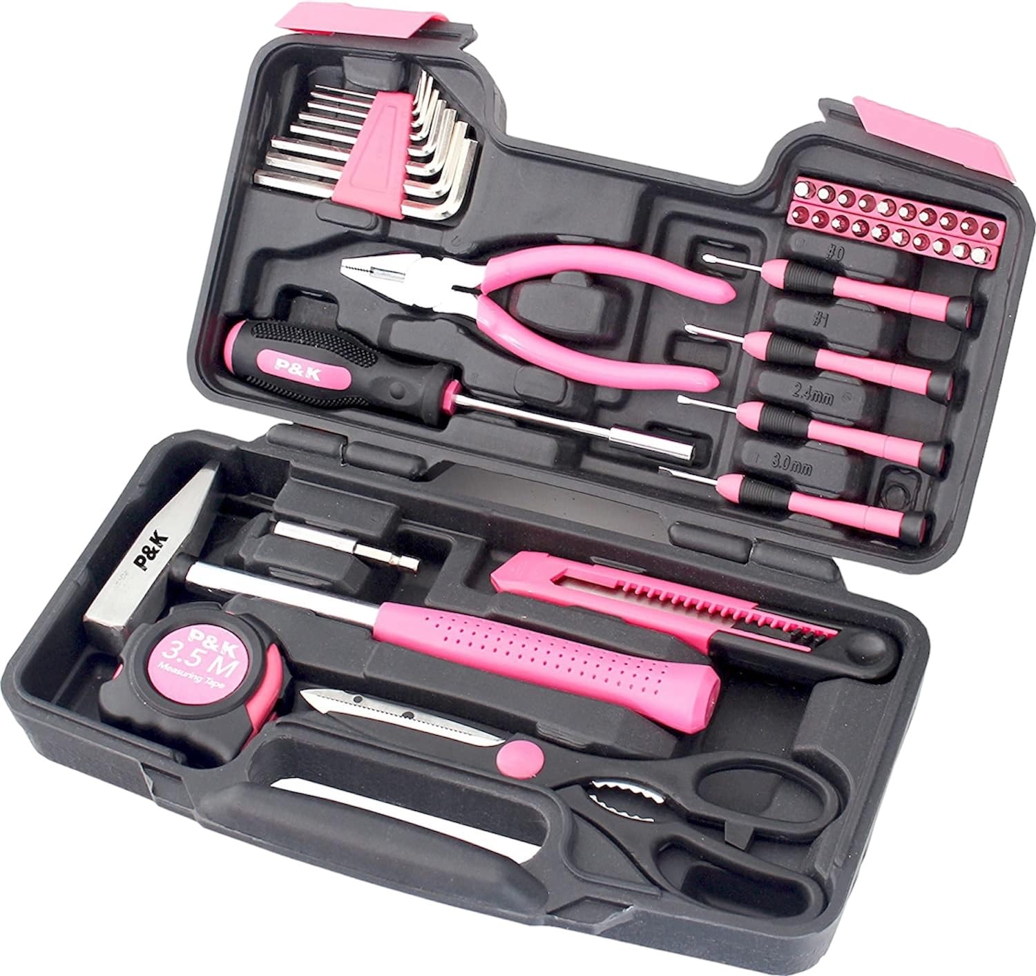p-k-werkzeugset-39-teilig-im-werkzeugkoffer-pink image 2