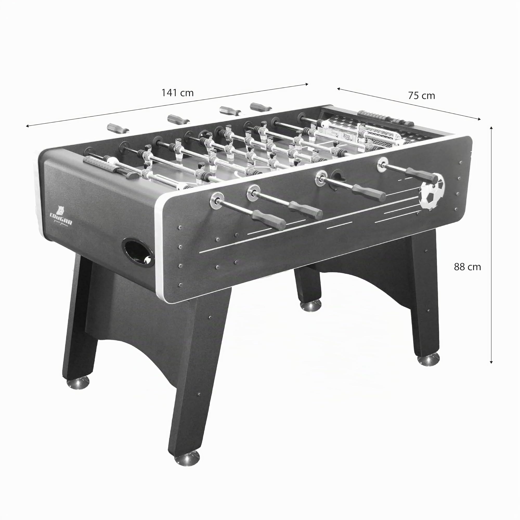 cougar-arena-ts-tischkicker-schwarz-141-cm-kickertisch image 4