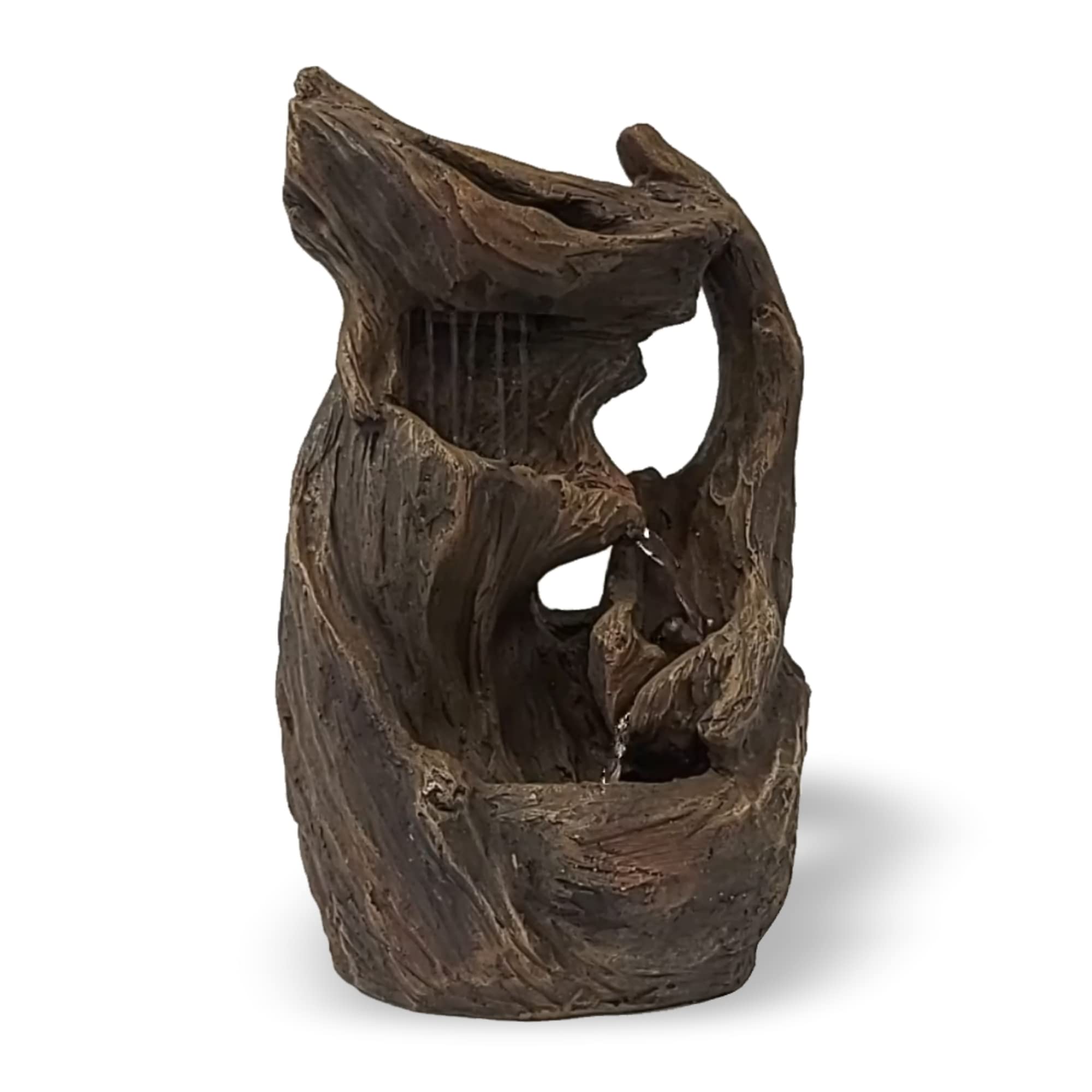 lemodo-nativ-zimmerbrunnen-holz-optik-mit-led-kaskade image 1