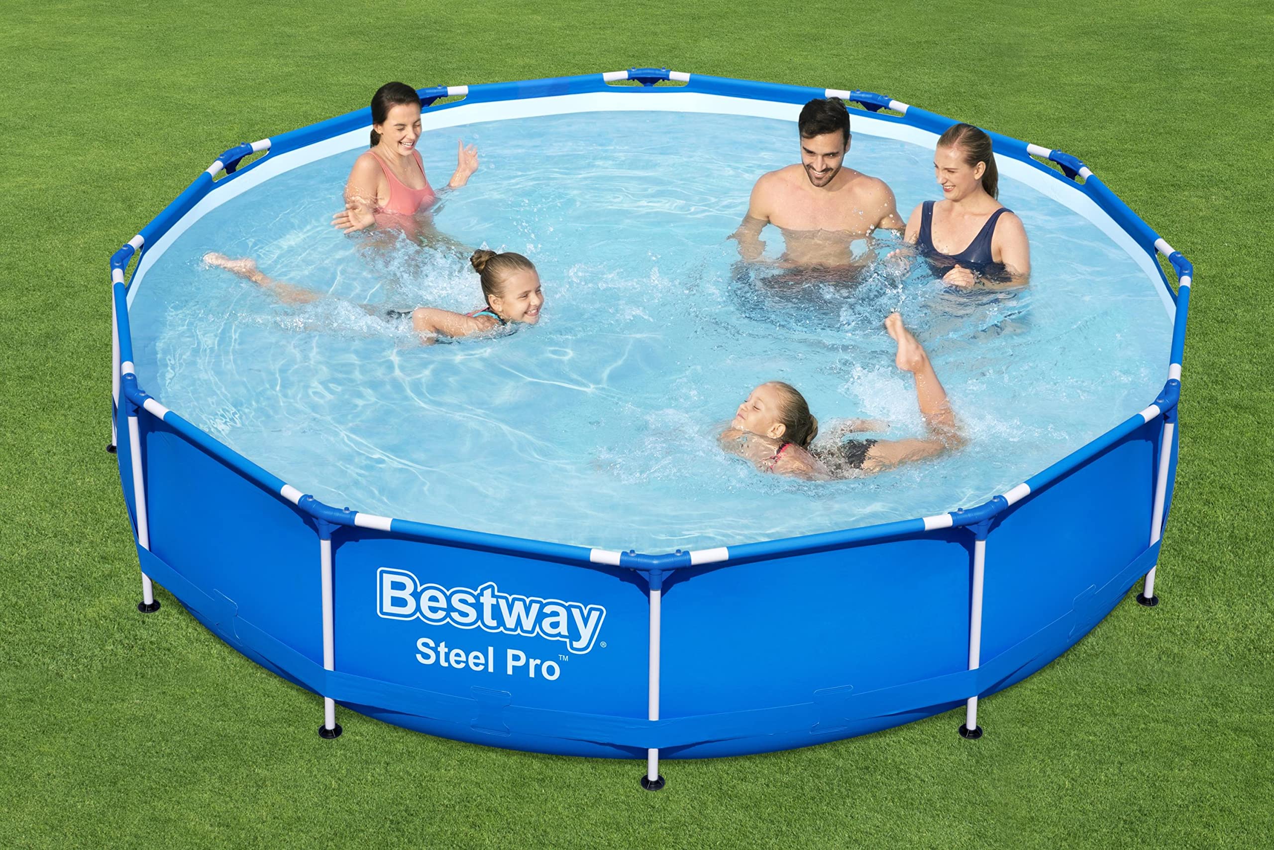 bestway-steel-pro-frame-pool-set-rund-366-x-76-cm-blau-mit-filterpumpe image 2