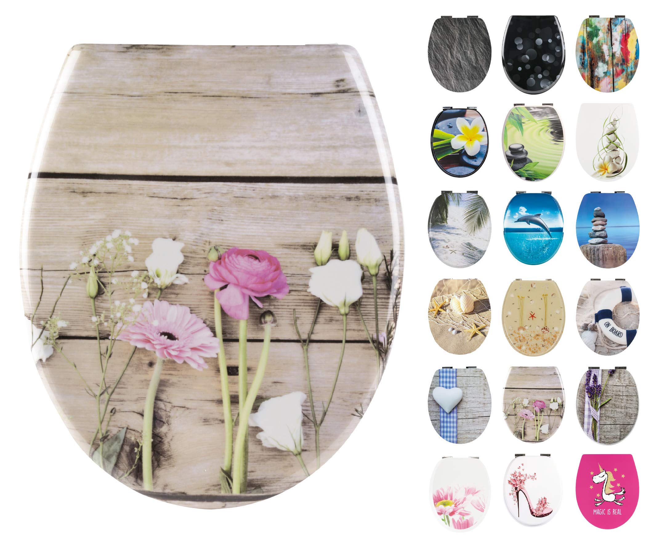 calmwaters-wild-flower-wc-sitz-blumen-motiv-mit-absenkautomatik-duroplast image 5