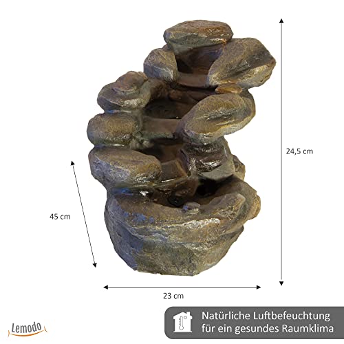 lemodo-nativ-zimmerbrunnen-quelle-und-bachlauf-tischbrunnen-mit-led image 8