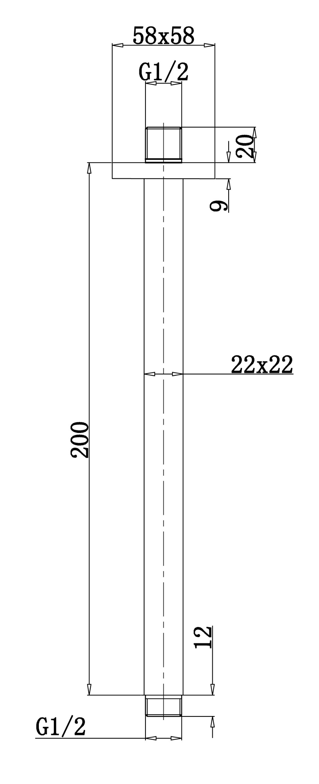 gr-nblatt-e3-brausearm-deckenarm-20-cm-chrom-f-r-kopfbrause image 2