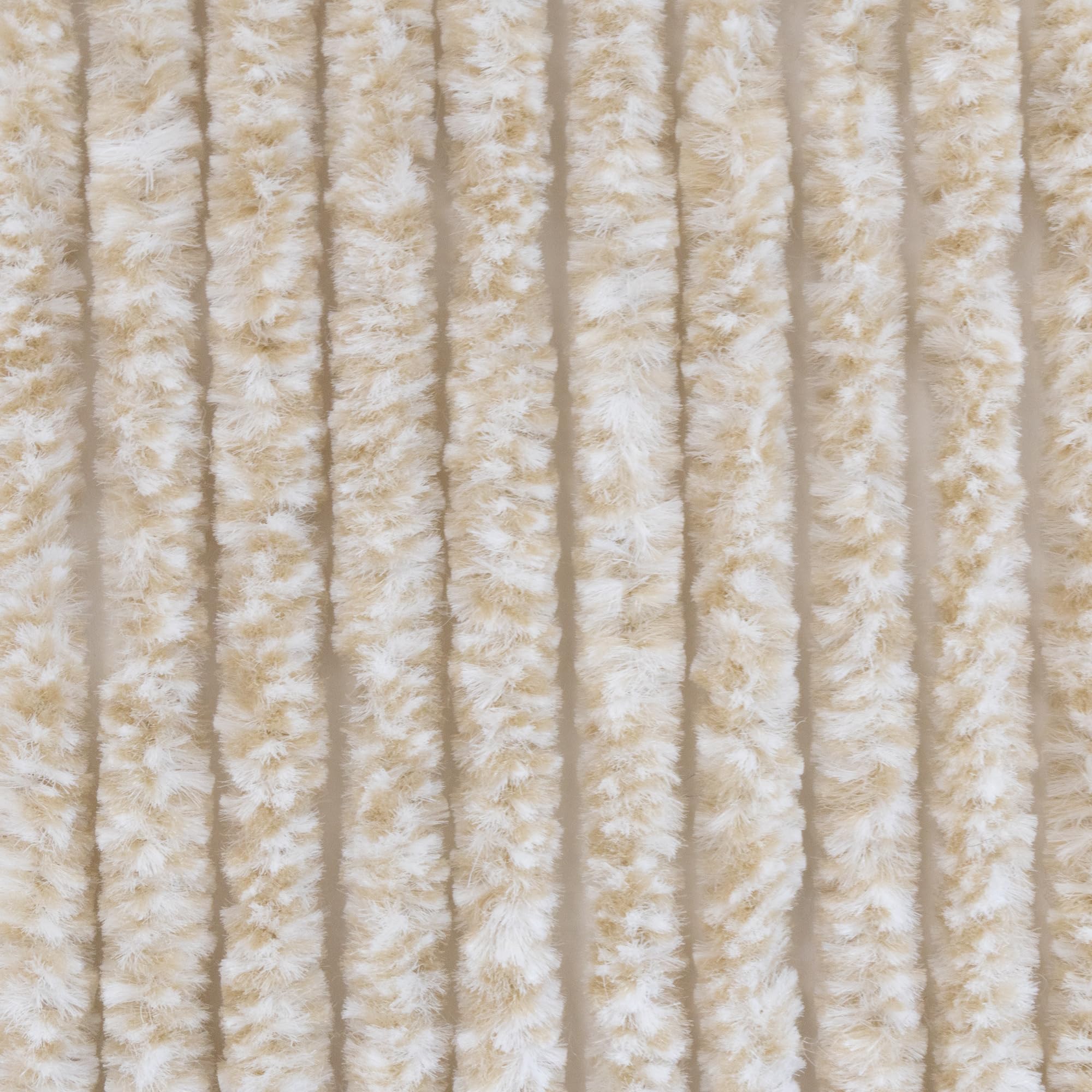 lemodo-t-rvorhang-flauschvorhang-90x200-cm-beige-wei-insektenschutz image 2