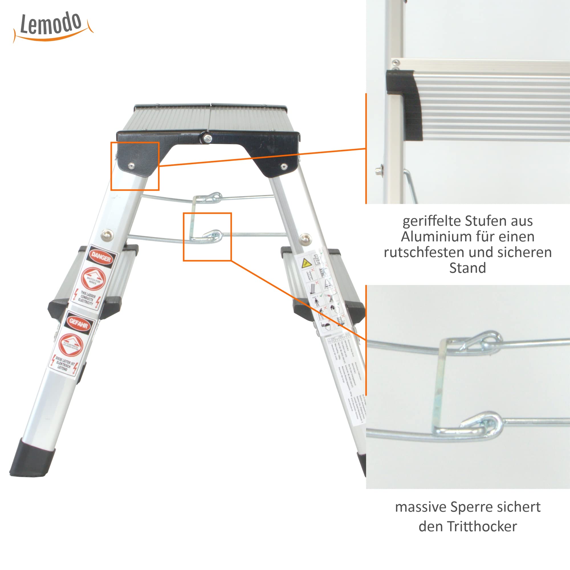 lemodo-alu-trittleiter-klapptritt-2-stufen-41-cm-bis-150-kg image 3