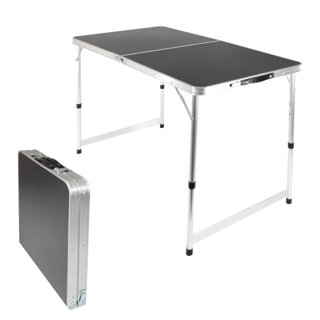 lemodo-campingtisch-klapptisch-120x60-cm-schwarz-3-fach-h-henverstellbar image 1