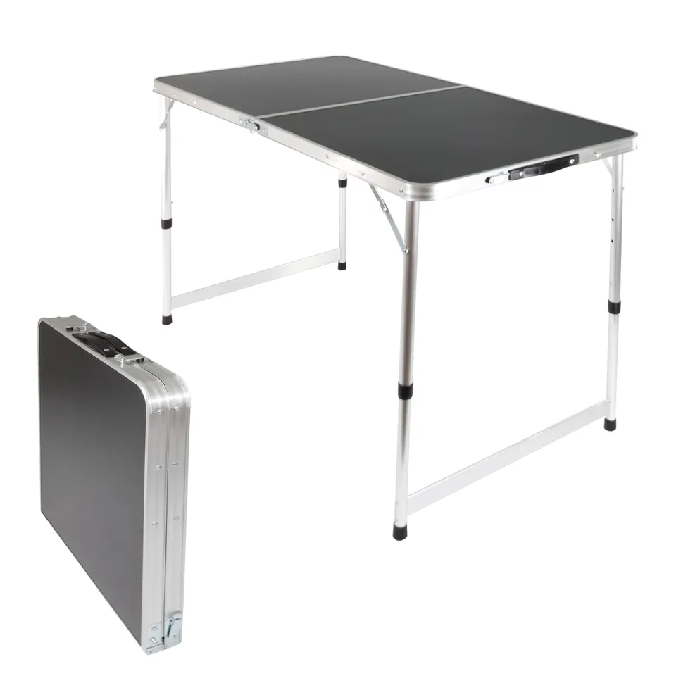 lemodo-campingtisch-klapptisch-120x60-cm-schwarz-3-fach-h-henverstellbar image 1