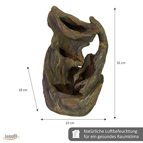 lemodo-nativ-zimmerbrunnen-holz-optik-mit-led-kaskade image 8