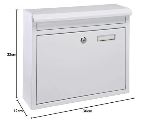haushalt-international-briefkasten-metall-wei-din-a4-60602 image 6