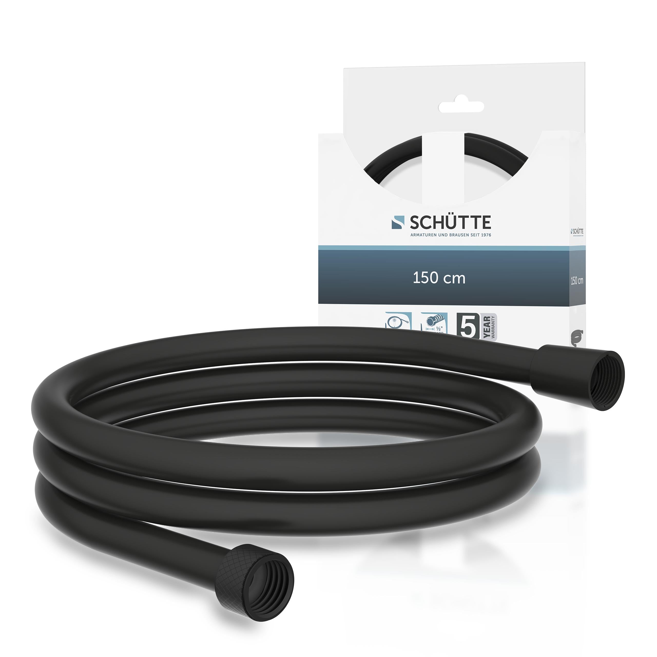 sch-tte-duschschlauch-150-cm-schwarz-matt-mit-verdrehschutz image 1