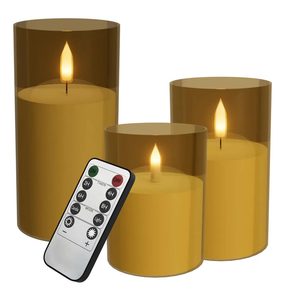 fivmen-led-kerzen-3er-set-gold-mit-timer-und-fernbedienung-stumpenkerzen-10-12-5 image 1