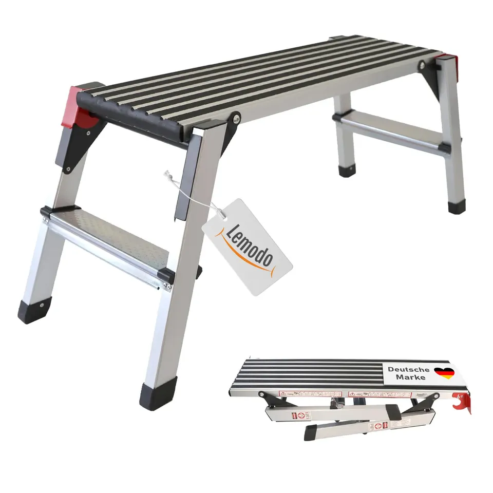 lemodo-arbeitsplattform-klappbar-aus-aluminium-arbeitsb-hne-150-kg image 1