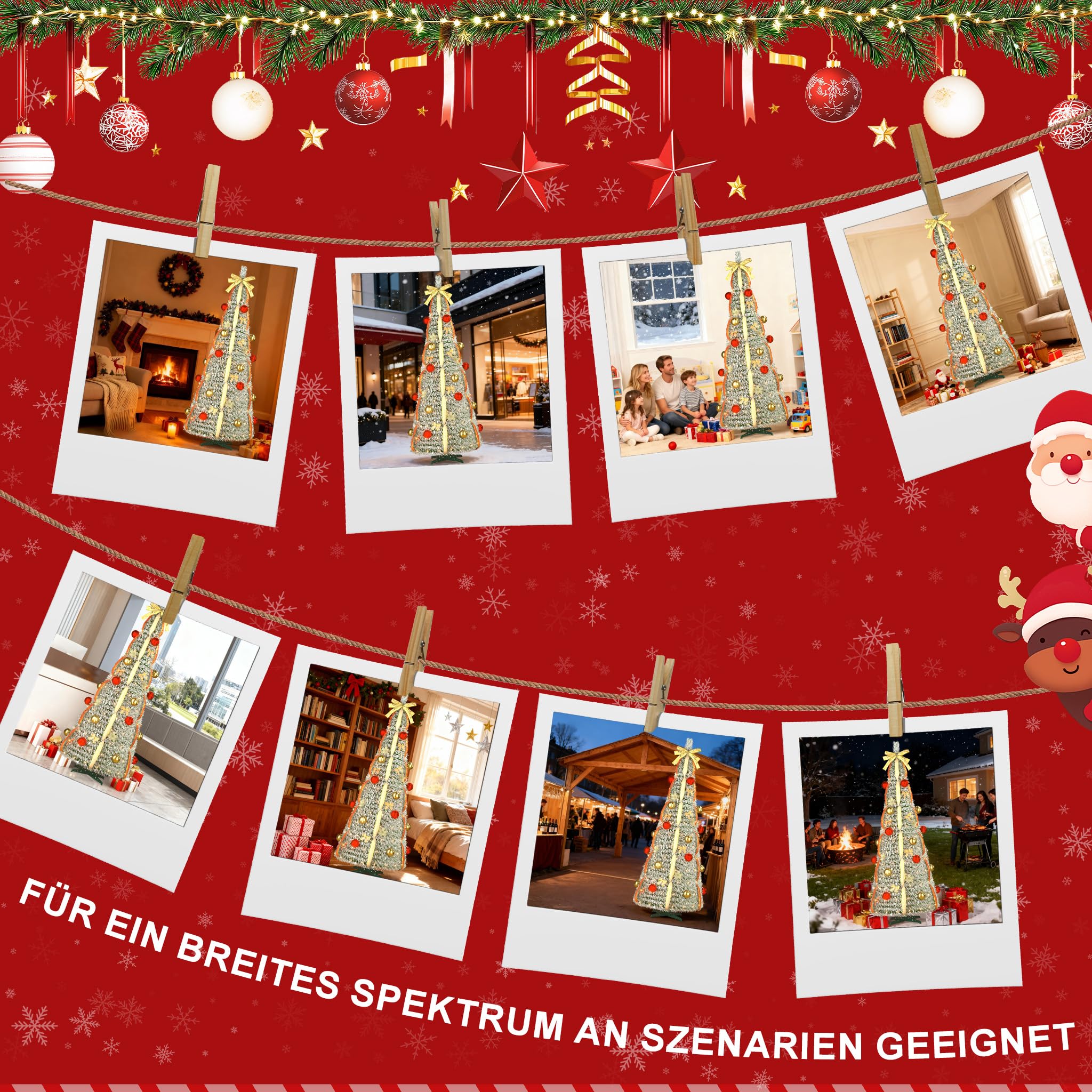 fivmen-pop-up-weihnachtsbaum-180-cm-mit-150-led-warmwei-rot-gold image 7