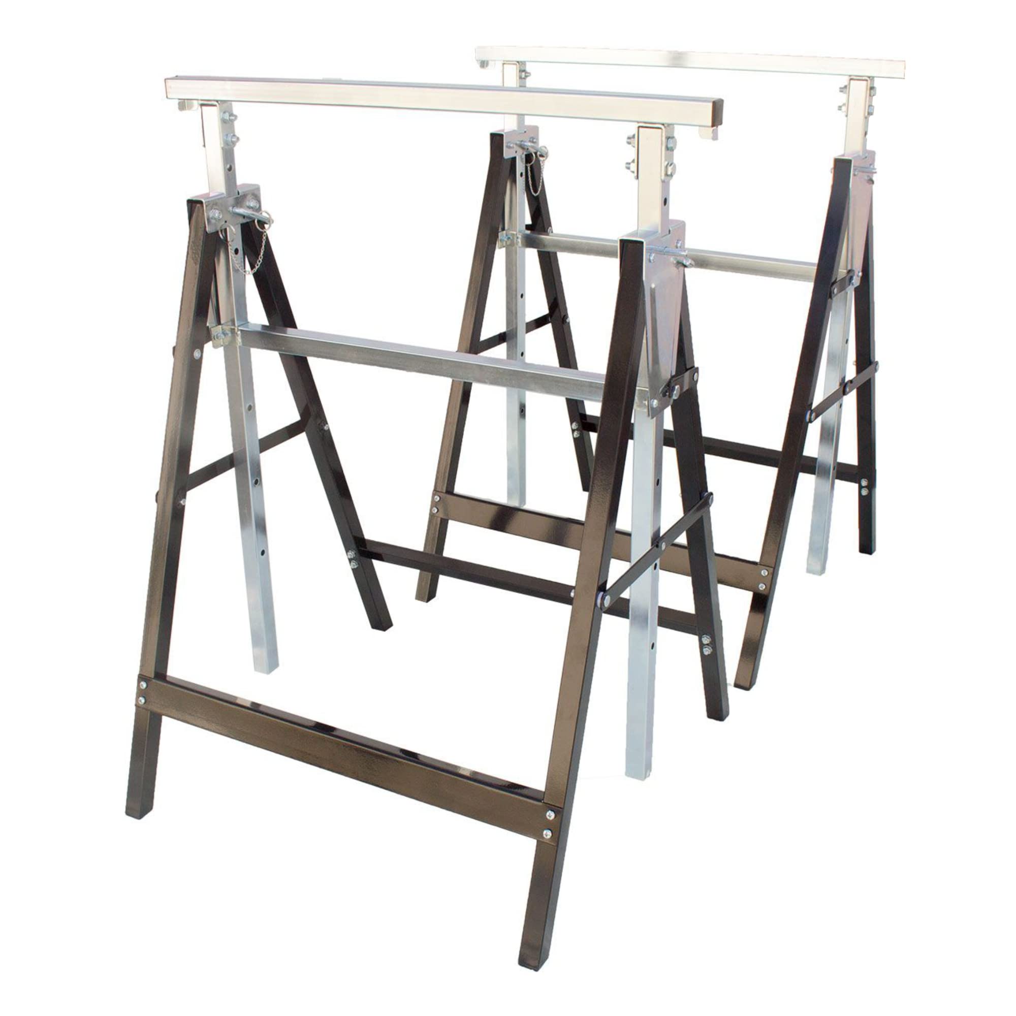 lemodo-arbeitsbock-2er-set-stahl-h-henverstellbar-80-130-cm image 1