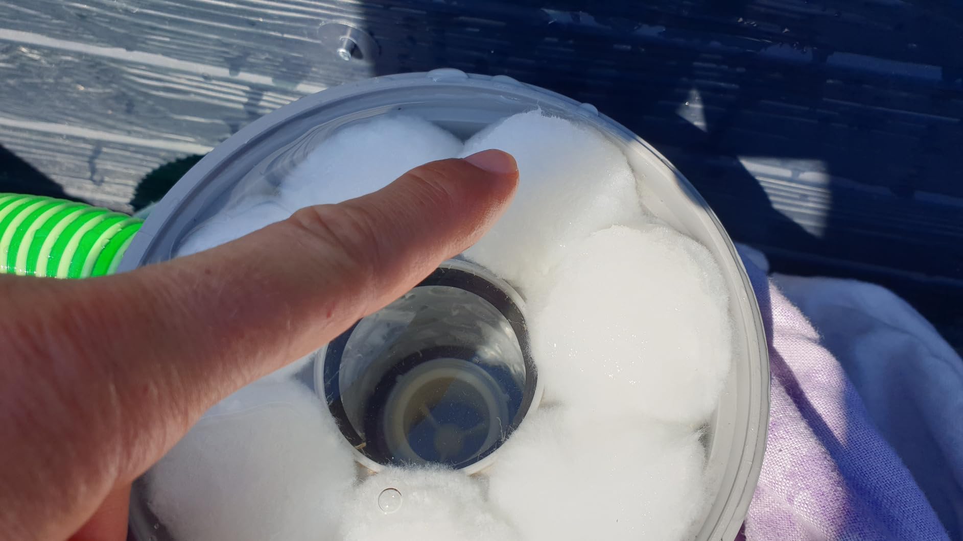 Pool top, Lieferung flop