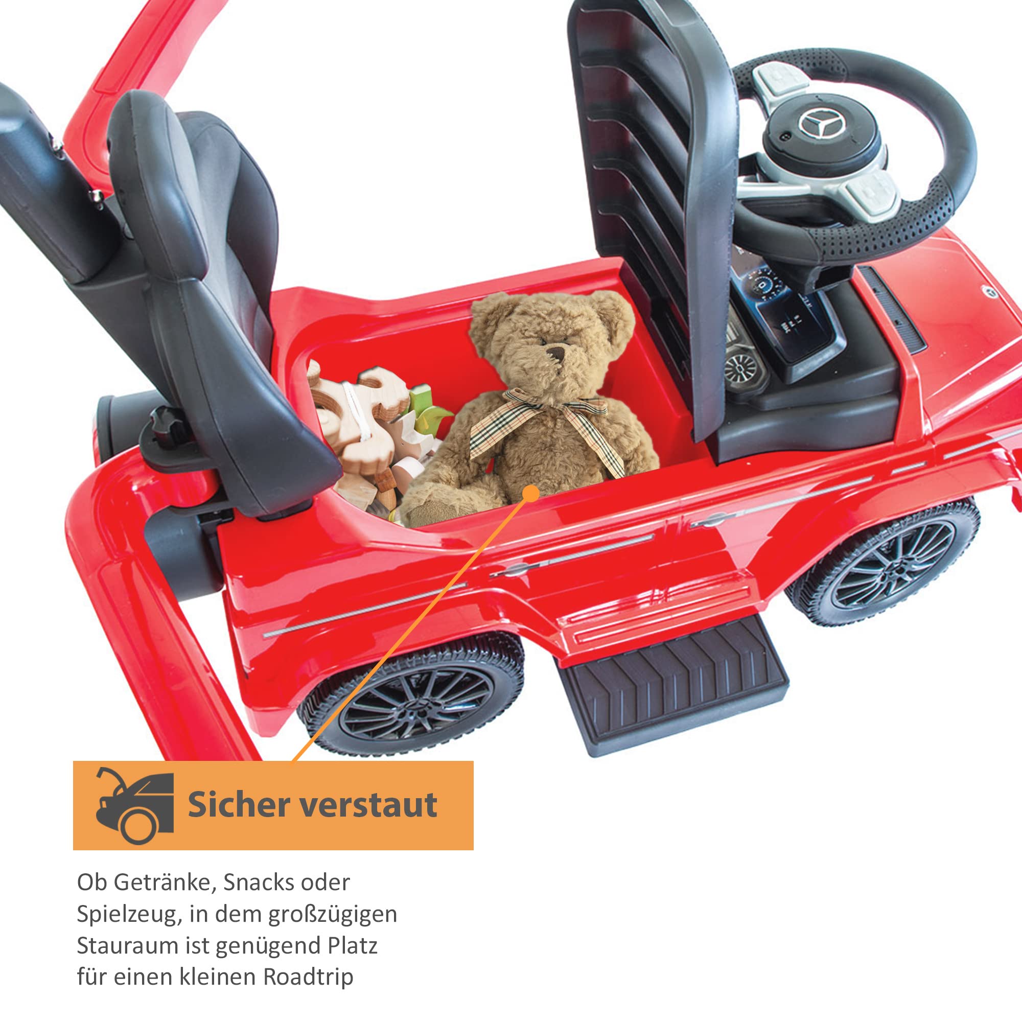 lemodo-rutschauto-rot-ab-1-jahr-mit-schiebestange image 3