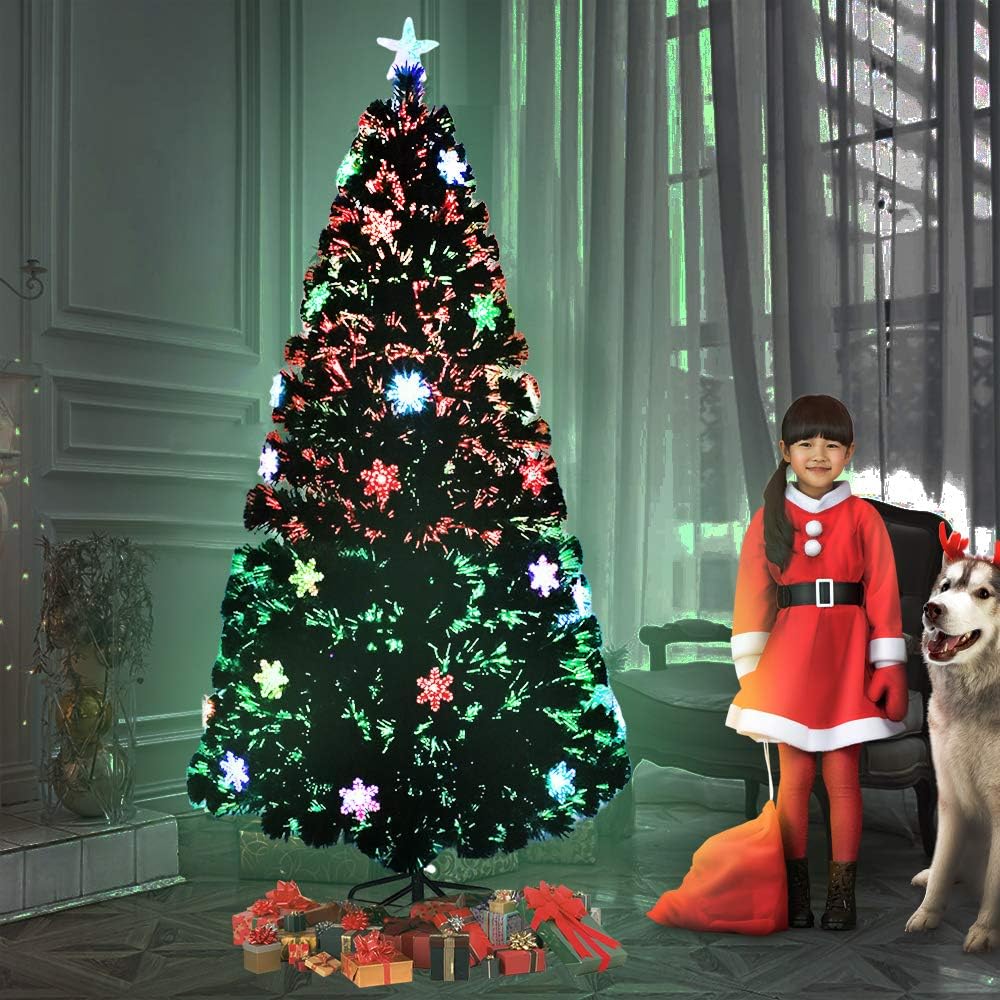 fivmen-k-nstlicher-weihnachtsbaum-240-cm-glasfaser-farbwechsel image 7